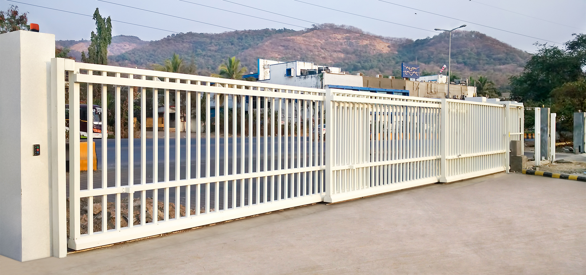 Automated sliding gate installation by Diamond Canopies East Africa
